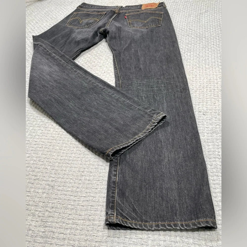 Men’s Levi’s 501 Straight Leg Button Fly 2009 Size 36x34 Gray/Black